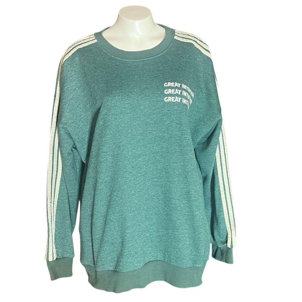 ODDY‎ Green “GREAT INTUITION “ Woman’s Sweatshirt XXL